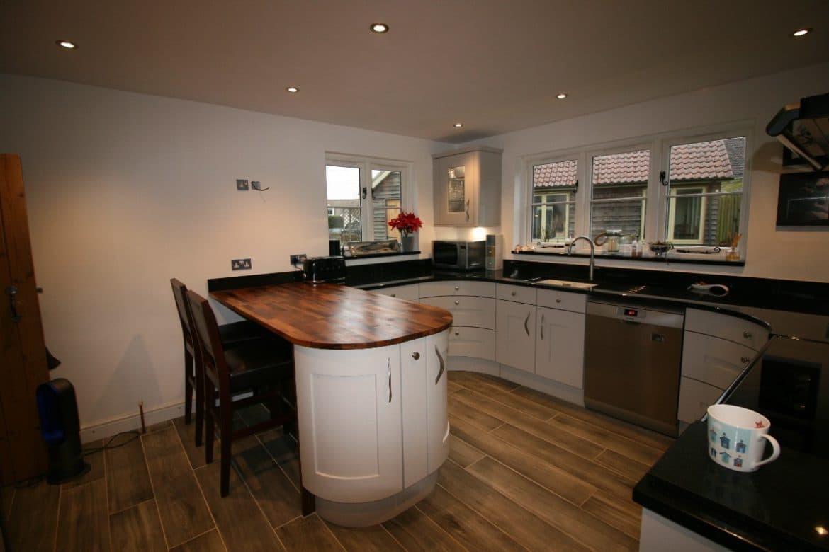 traditional kitchen with modern