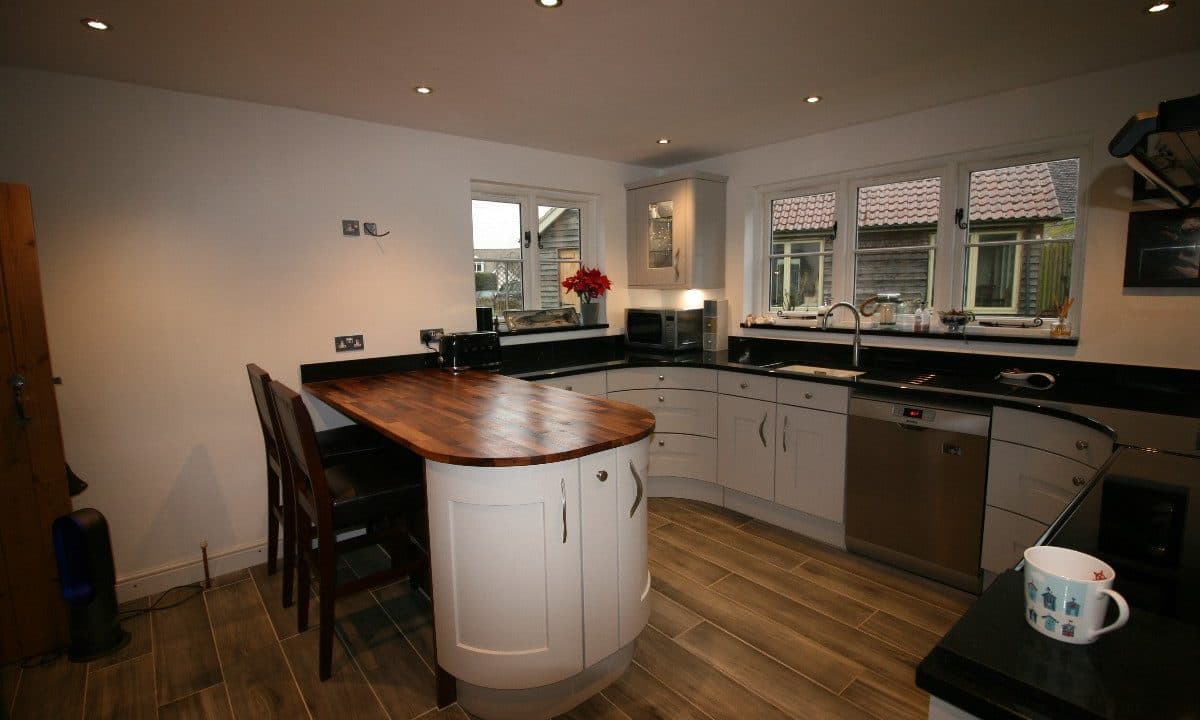 traditional kitchen with modern