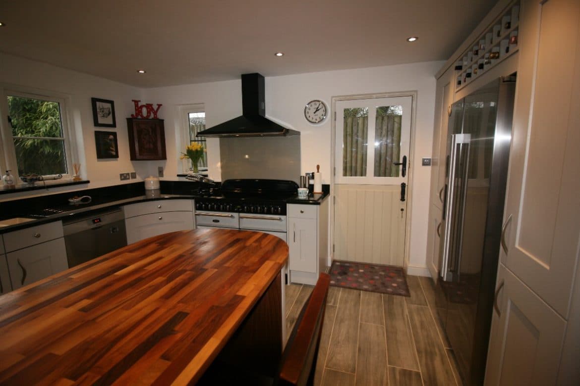 traditional kitchen with modern
