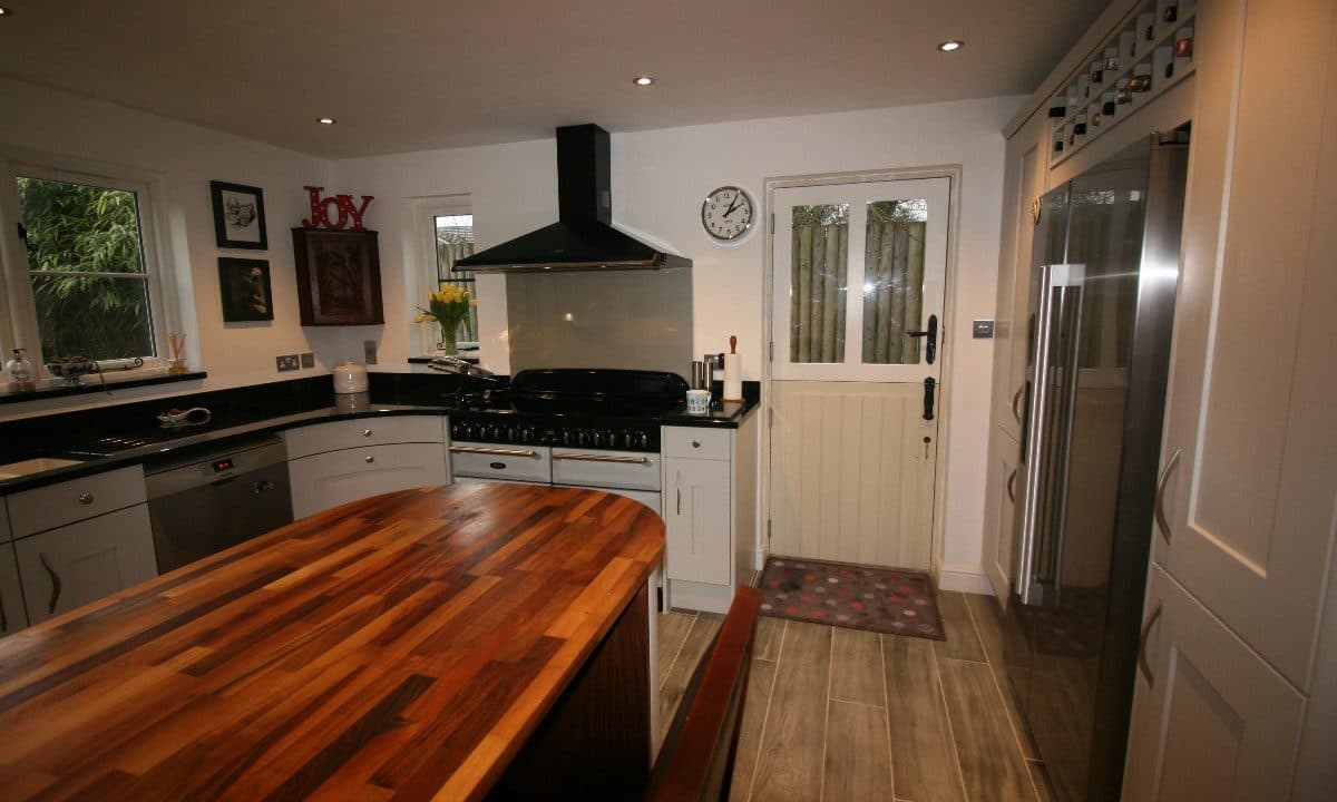 traditional kitchen with modern