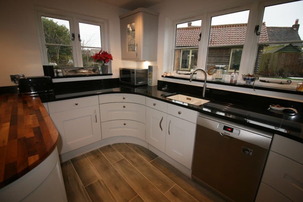 traditional kitchen with modern