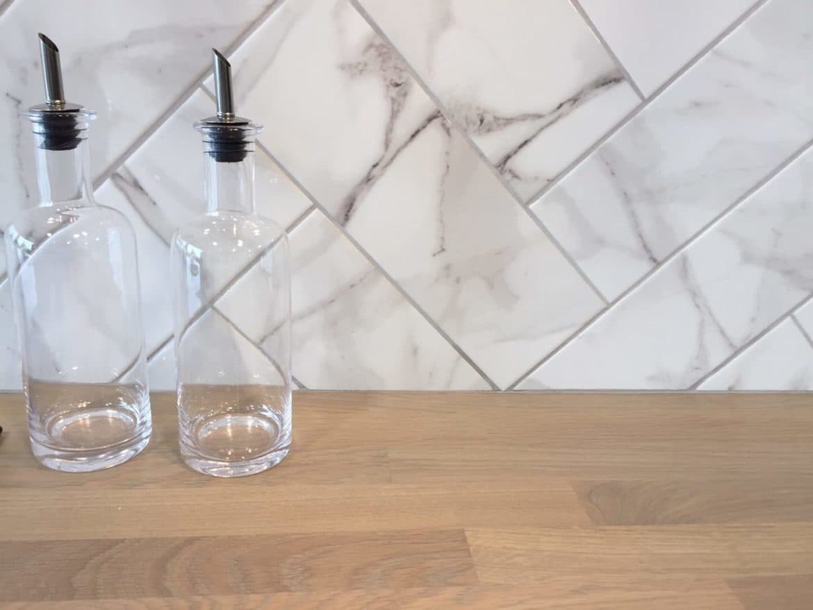 Mereway Display - Worktop from Spekva, in grey oiled oak.